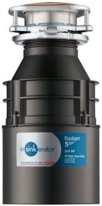 InSinkErator Garbage Disposal, Badger 5XP, 3/4 HP Continuous Feed