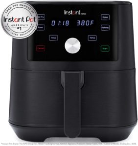 Instant Vortex 4-in-1 Air Fryer, 6 Quart, 4 One-Touch Programs, Air Fry, Roast, Bake, Reheat
