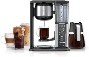 Ninja CM401 Specialty Coffee Maker, with 50 oz. Glass Carafe, Black and Stainless Steel Finish