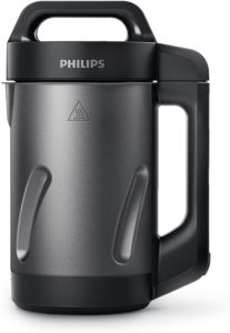 Philips Kitchen Appliances Philips Soup Maker, Makes 2-4 servings, HR2204/70, 1.2 liters, Black and Stainless Steel