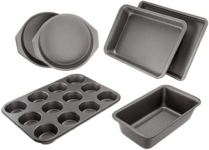 AmazonBasics 6-Piece Nonstick Oven Bakeware Baking Set