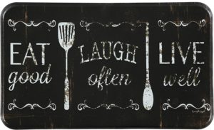 Chef Series 18"x30" Antifatigue Kitchen Mats (Eat, Laugh, Live)
