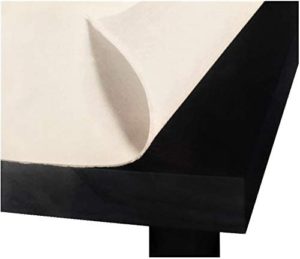 Better Home Premium Felt Back Table Pad, Heavy Gauge White Vinyl 52"x90" Cut to Fit