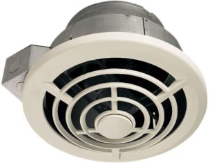 Broan-NuTone 8210 8 Vertical Discharge and 7-Inch Round Duct Ceiling Fan, 210CFM