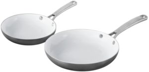 Calphalon 2 Piece Classic Ceramic Nonstick Omelet Chef Pan Set