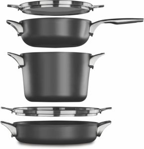 Calphalon Premier Space Saving Nonstick Supper Club Set
