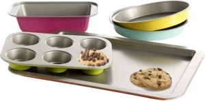 Gibson Home 92286.05 ColorSplash Lyneham 5 Piece Carbon Steel Bakeware Set