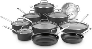 Cuisinart 66-17N Chef's Classic Non-Stick Hard Anodized, 17 Piece Set, Black