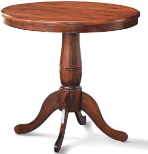 Giantex Table 30" Wooden Round Pub Pedestal Side Table, Adjustable Foot Pads, Spacious Table Top, Multi-Purpose Furniture for Bar, Kitchen, Dining Room, Restaurant End Table (30 Inch)
