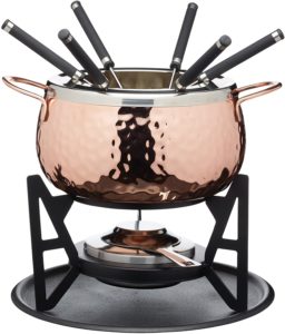 KitchenCraft Artesà Luxury 6-Person Swiss Fondue Set
