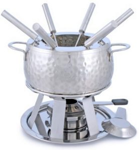 Swissmar F66917 11-Piece Bienne Meat Fondue Set, Stainless Steel