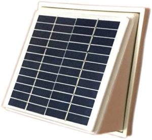 Plastic Solar Wall Fan Exhaust Vent Airduct 99mm Extractor Ventilator